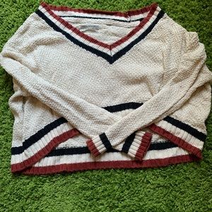Urban Outfitters Striped V Neck Sweater
